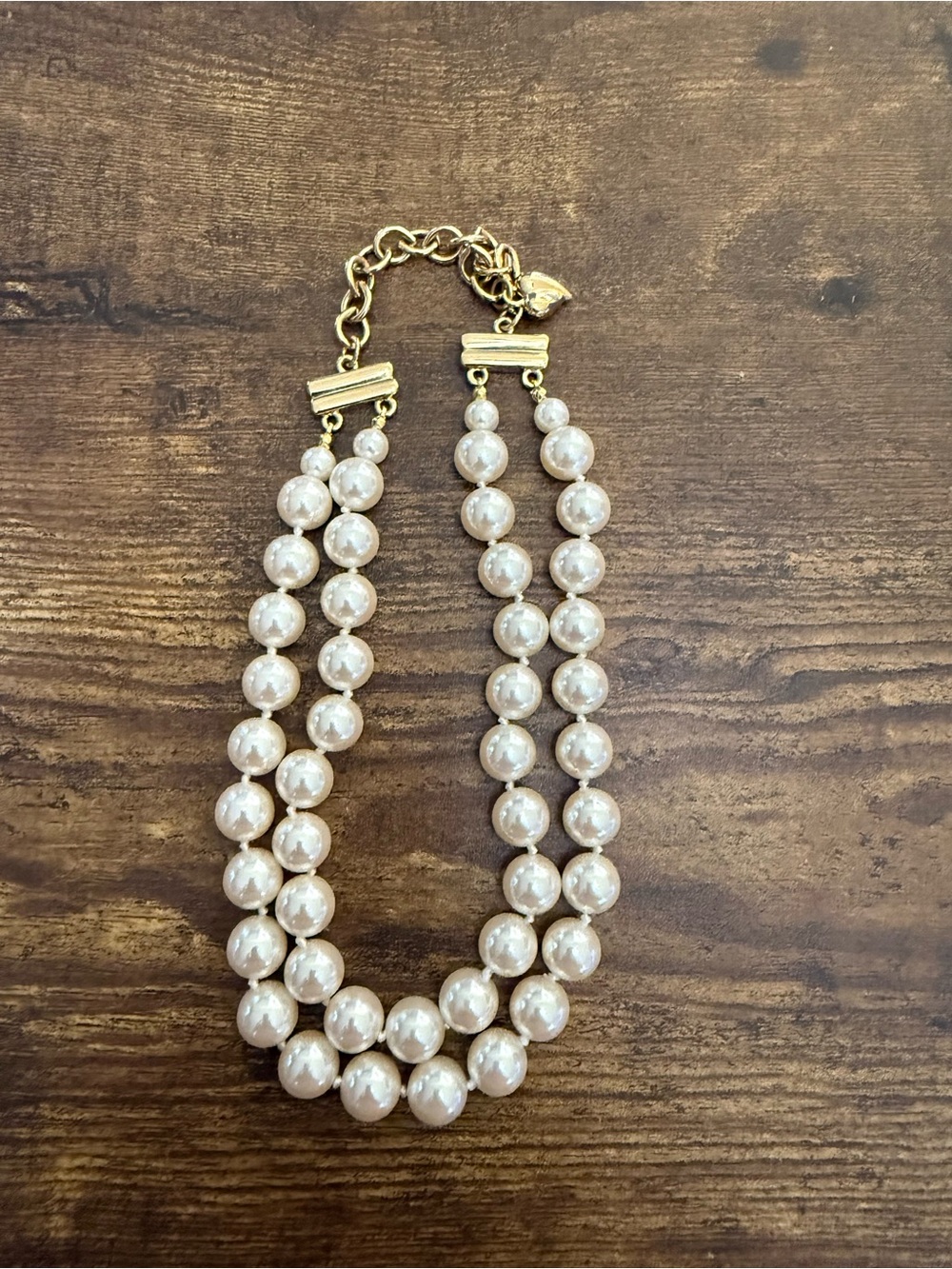 Carolee double strand pearl necklace
